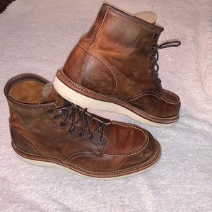 Red Wing 1907 Copper Rough & Tough Brown Leather Boots Men’s 10